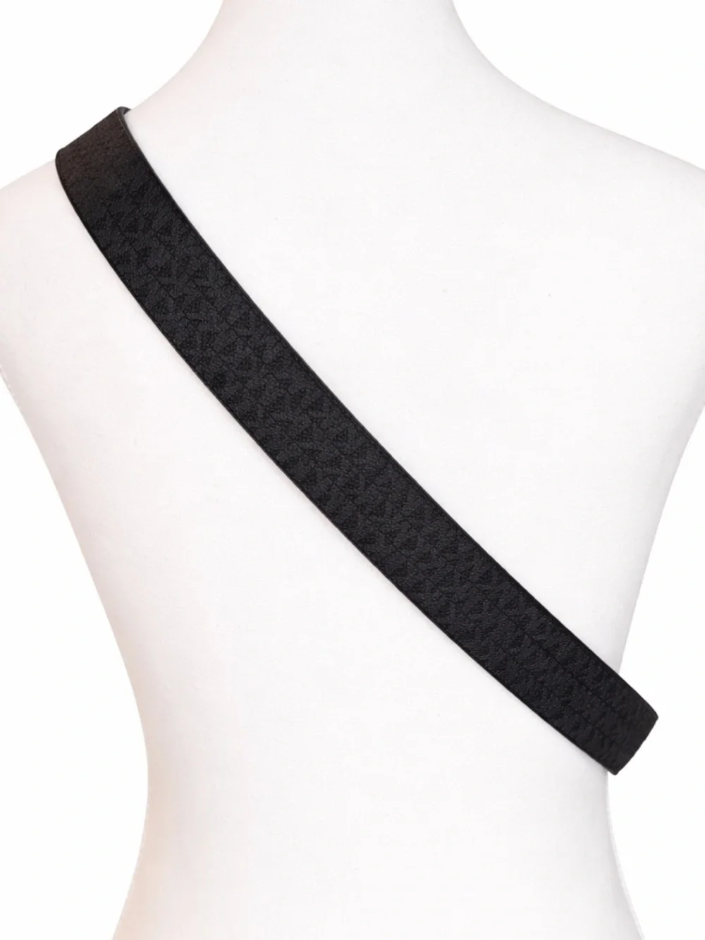Michael Kors Reversible MK Monogram Belt Black Brown Silver Buckle XL NWT
